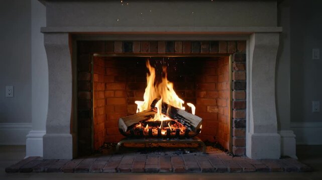 Cozy Fireplace Ambiance: Relaxing Crackling Fire Video for Warmth & Unwinding