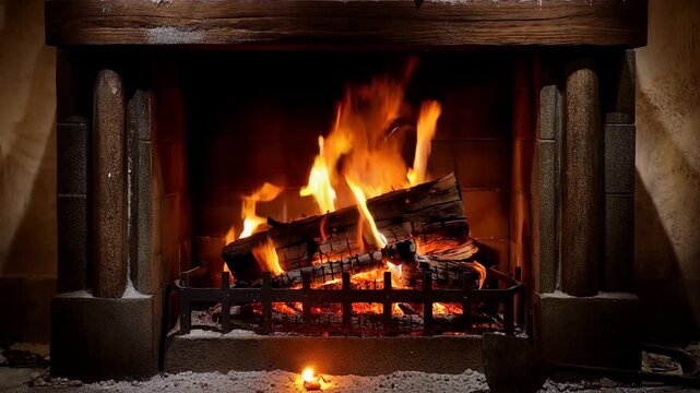 Real Fireplace: Cozy Crackling Fire Sounds for Deep Relaxation & Sleep Ambience