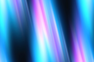 Dynamic motion blur of neon blue and pink light streaks over dark background for futuristic tech visuals