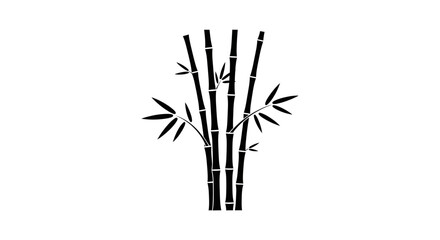 Bamboo stalks and leaves closeup. © ahmad