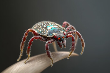 black beetle on a leaf