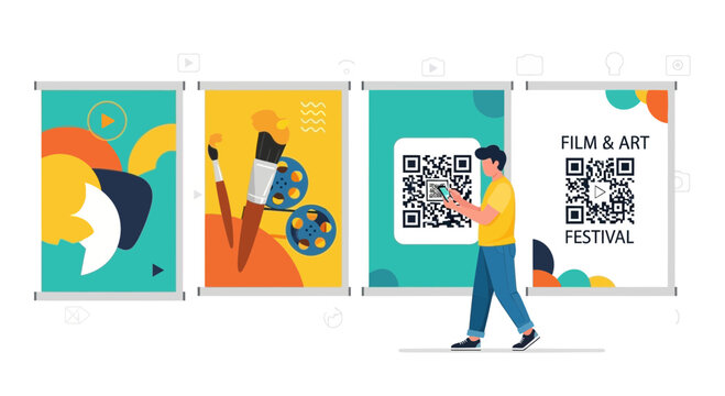 Digital Artistry And Film Festival Promotion With Interactive QR Codes
