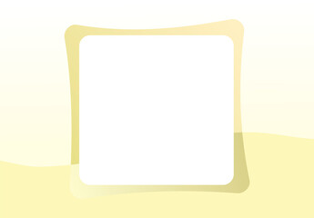 minimalist soft yellow and white gradient background with a rounded square frame for Minimalist Graphic Design or Presentation Templates