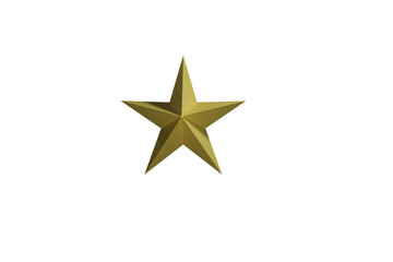 Obraz premium 3d golden star, white, icon, food