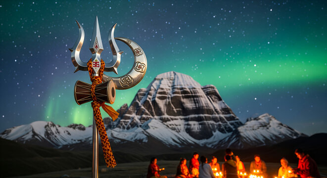 Maha shivratri, trishul of lord shiva background