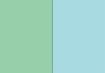 Fototapeta premium Minimalist Background Featuring a Split of Pastel Green and Soft Blue Hues, for Clean Design Concepts and Professional Presentations