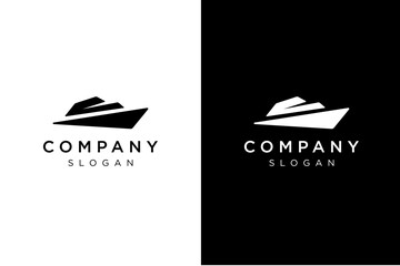 simple unique cruise ship logo design