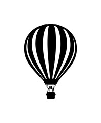 Fototapeta premium Hot Air Balloon Silhouette Vector Art