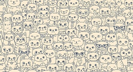 Fondo y papel tapiz de lindo gato (naranja-azul)