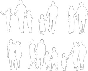Obraz premium Diverse Group of Standing People Characters Showing Modern Society, Work Life and Urban Culture Illustration