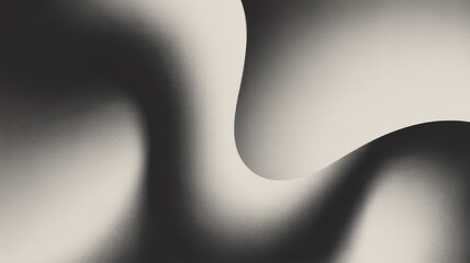 Abstract monochromatic curved shadows and light