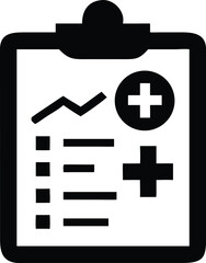 Obraz premium medical analysis chart silhouette