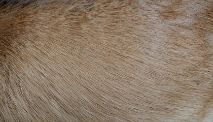 Close-up Texture of Brown Animal Fur with Natural Patterns.