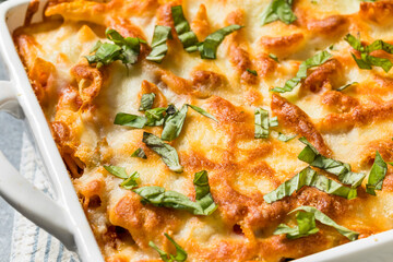 Homemade Savory Baked Mastaccioli Pasta