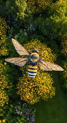 蜜蜂の羽音と花々の息遣い