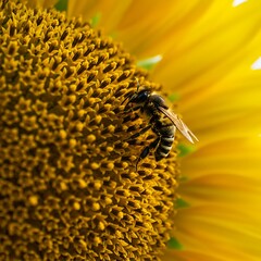 ひまわりの蜜と小さな命