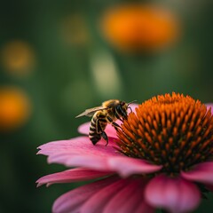 蜜蜂のささやき：夏の光と花弁 (Mitsubachi no sasayaki: Natu no hikari to hanabira)