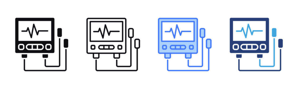 Ecg Machine icon sheet multiple style collection