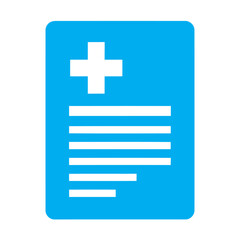 Obraz premium Medical Document with Cross and Text.