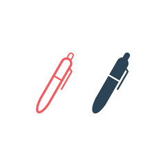 Pen icons set vector simple illustration.