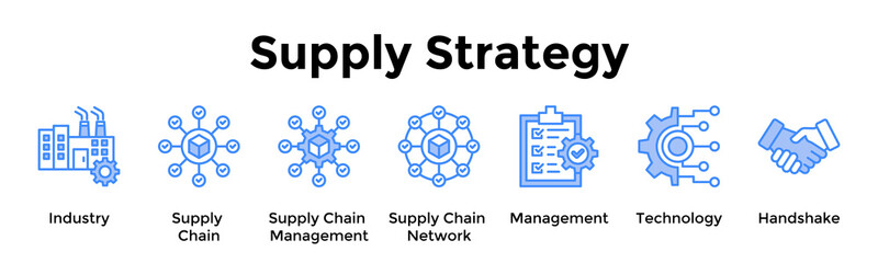 Obraz premium Align industry supply networks through integrated management and technology