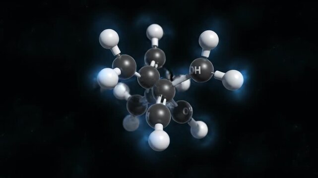 3D Serotonin Molecule Visualization - Neurochemistry and Mental Health
