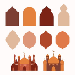 A collection of Islamic Mosque