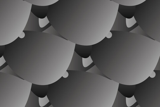 Monochrome Abstract Curve Balance Pattern