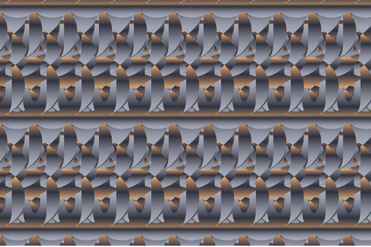 Silver Ember Interlock Pattern