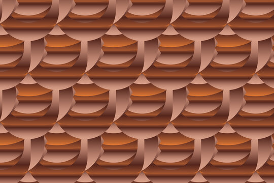 Copper Arc Weave Pattern
