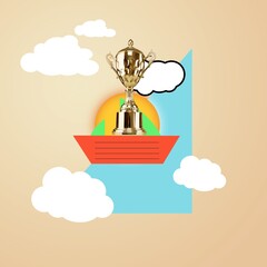 Winner gold award Competition, art collage