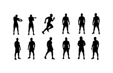 Dynamic Silhouette Figures in Motion