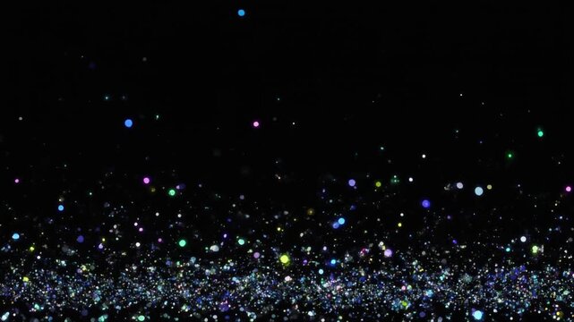 Mesmerizing Visual of Starry Night Sky with Glowing Dots, Creating a Celestial Abstract Celestial Night Sky Scene