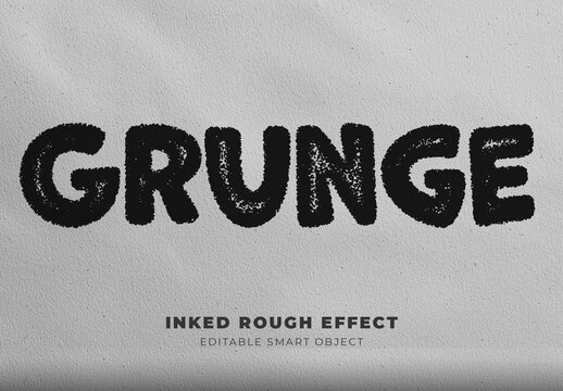 Rough Inked Grunge Text Effect