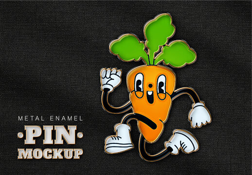 Enamel Pin Mockup