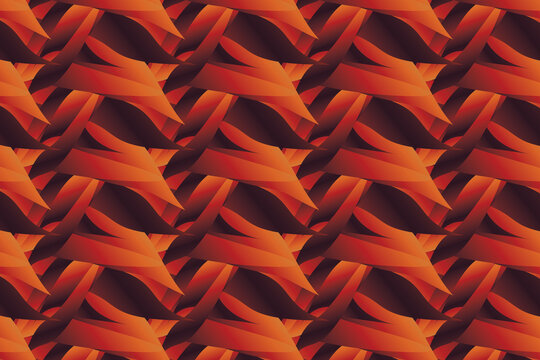 Crimson Ember Flow Pattern &ndash; Premium Abstract Seamless Vector Design
