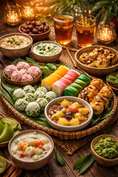 Rahmadan traditional Indonesia food