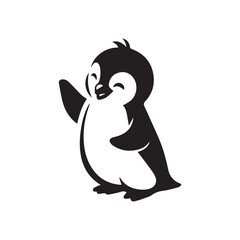 Obraz premium penguin on a white background