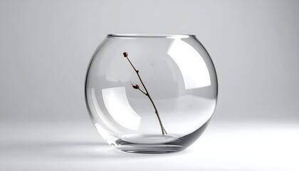 Clear glass vase simple interior decor high resolution image