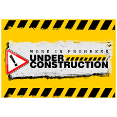 Under Construction, Coming soon, board vector