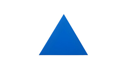 Obraz premium Blue Triangle in transparent background