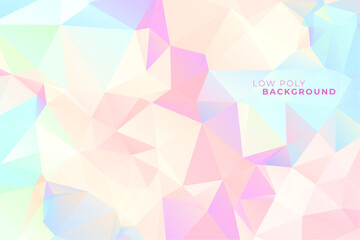 Obraz premium abstract low poly structure holographic background for presentation