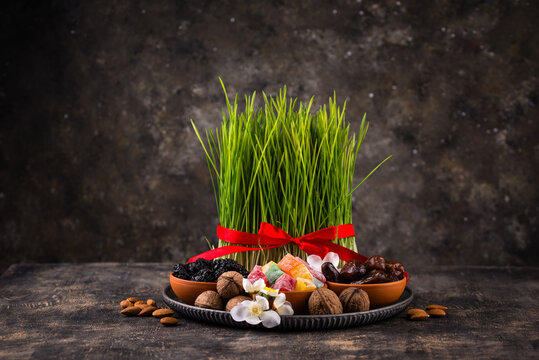 Traditional Azerbaijan spring holiday Novruz concept