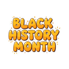Vibrant Black History Month typography with golden lettering
