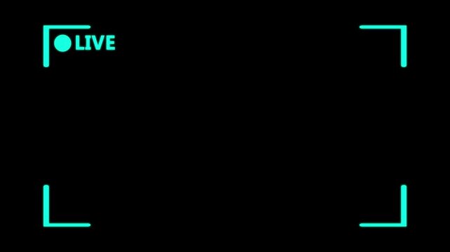 Screen animation recoding, live recoding hood, animation box frame live streaming overlay animation title 4k motion video, futuristic HUD stream overlay