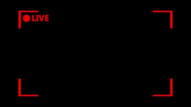 Screen animation recoding, live recoding hood, animation box frame live streaming overlay animation title 4k motion video, futuristic HUD stream overlay