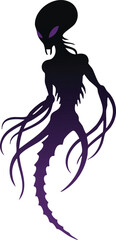 Squid Silhouette Illustration