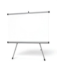 Portable projection screen on a stand