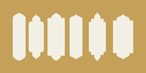 oriental style Islamic ramadan mubarak windows