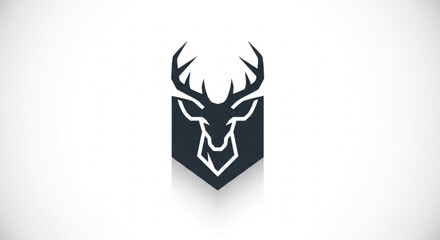 Obraz premium vector illustration of a deer head